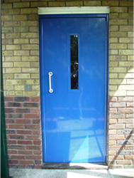Communal Entrance Door Blue
